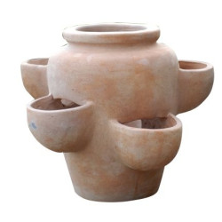 Pot antique pour fraisiers en terre cuite brune – Cultivez vos fraises | POTTERIE