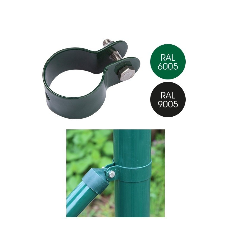 Collier de fixation pour jambe de force noir Ø 48 mm GIARDINO