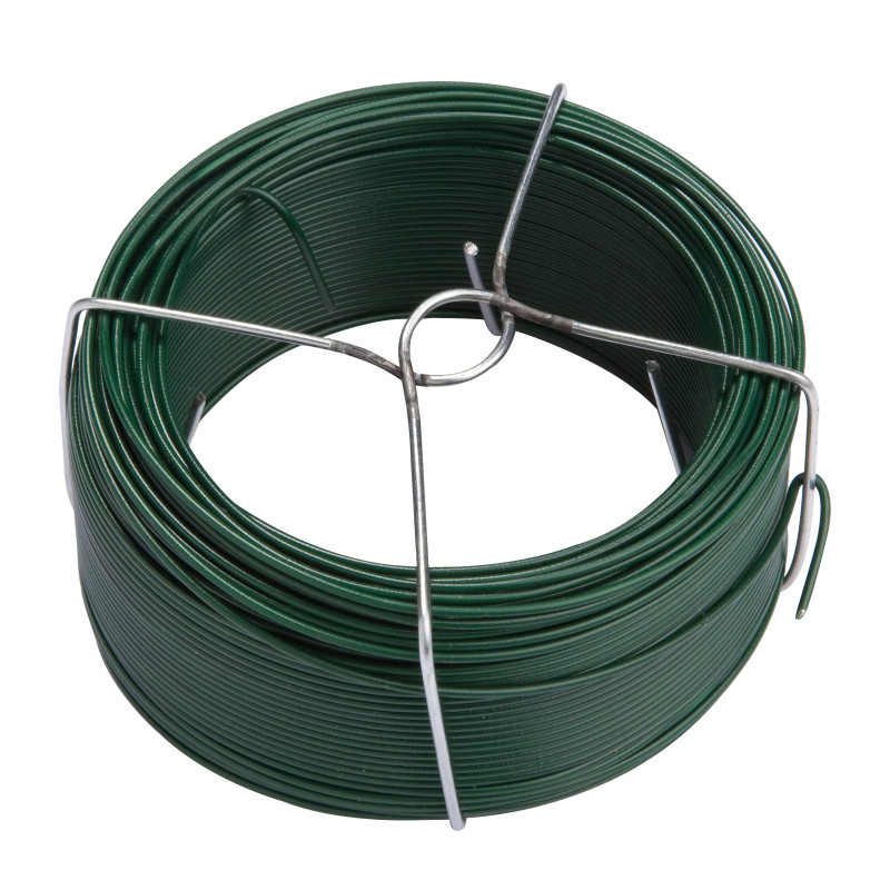 Fil plastifié avec bobine vert Ø 2 mm x 10 m GIARDINO