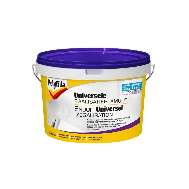 Enduit universel d'égalisation blanc 4 kg POLYFILLA