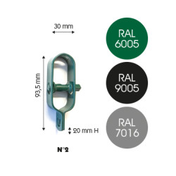 Tendeur N°2 Galvanisé 30x93,5mm – Clôture Robuste | GIARDINO