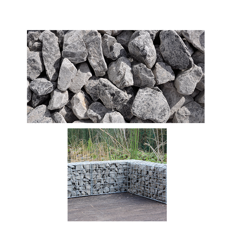 Mini sac gabion Piëmonte gris-bleu – Déco jardin | GIARDINO