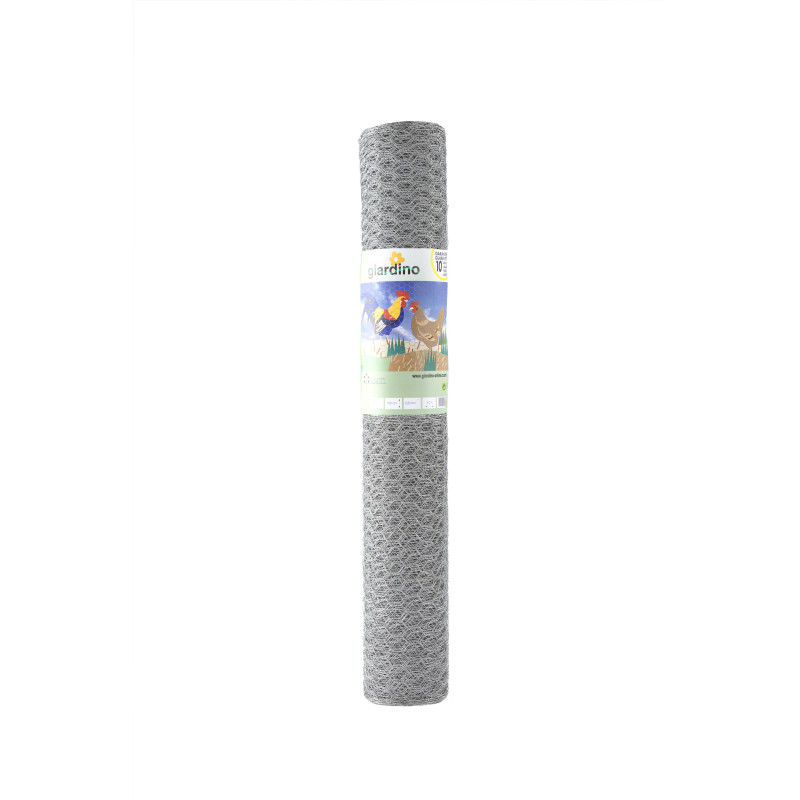 Grillage à triple torsion galvanisé Ø 41 mm 0.5 x 25 m GIARDINO