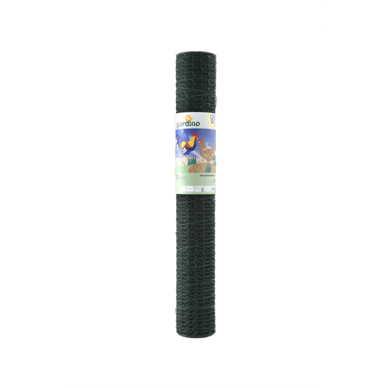 Grillage à triple torsion plastifié vert Ø 25 mm 0,5 x 25 m GIARDINO