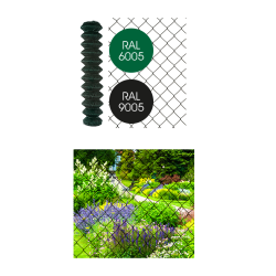 Treillis Torsion Plastifié Noir 25m – Clôture Robuste | GIARDINO

