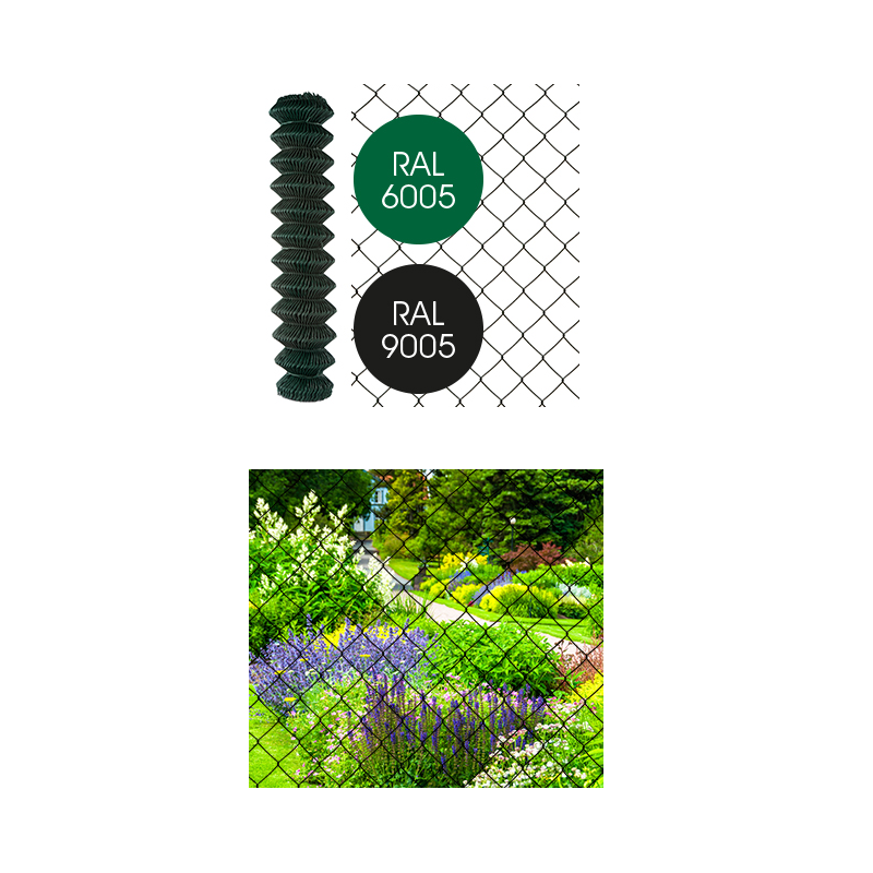 Treillis Torsion Plastifié Noir 25m – Clôture Robuste | GIARDINO

