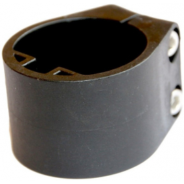 Collier milieu et fin plastique pour poteau profilé noir ø 48 mm GIARDINO