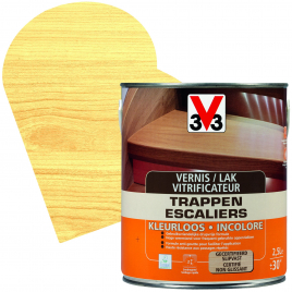 Vernis vitrificateur Escaliers incolore brillant 2,5 L V33