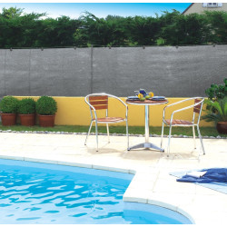 Brise-vue PE tissé 95% gris 1,2x10m – Intimité & Protection | NORTENE