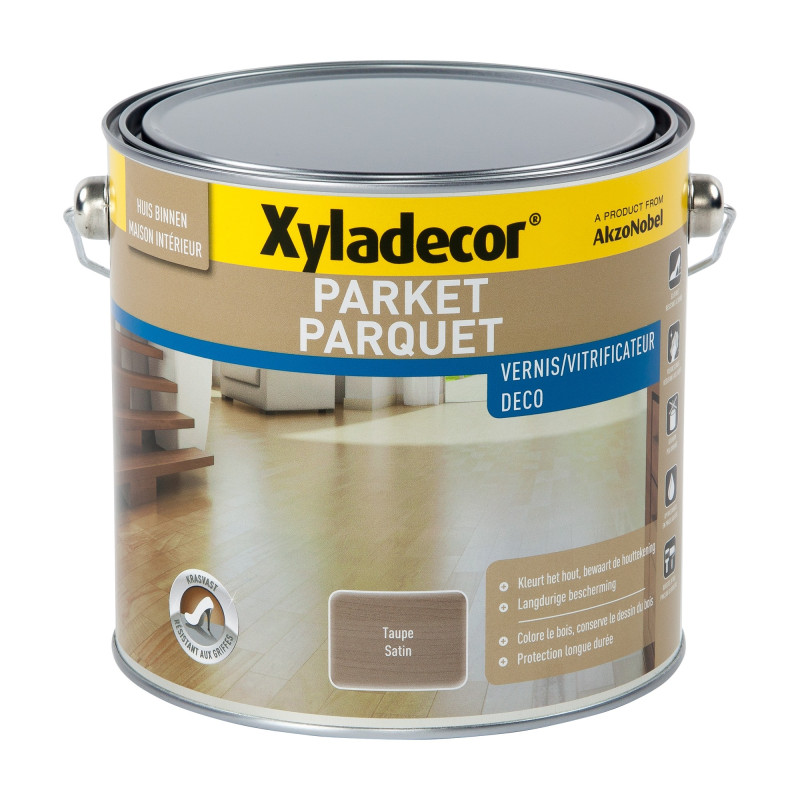 Vernis vitrificateur Parquet taupe 2,5 L XYLADECOR