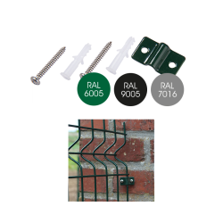 Attache murale treillis anthracite – Fixation solide | GIARDINO