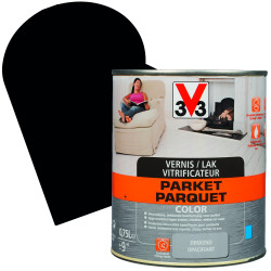 Vernis Parquet Noir Satiné V33 – Protection Durable | V33