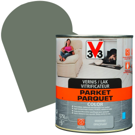 Vernis vitrificateur Parquet Color poivre satiné 0,75 L V33