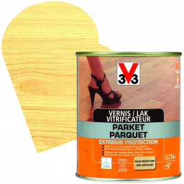 Vernis vitrificateur Parquet Extreme Protection incolore satiné 0,75 L V33