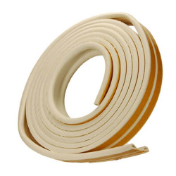 Joint adhésif en caoutchouc profilé P blanc 9 mm x 18 m CONFORTEX