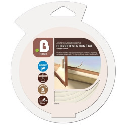 Joint mousse PVC blanc 15mm – Isolation porte/fenêtre | .B