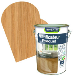 Vitrificateur Parquet incolore brillant 5 L INVENTIV