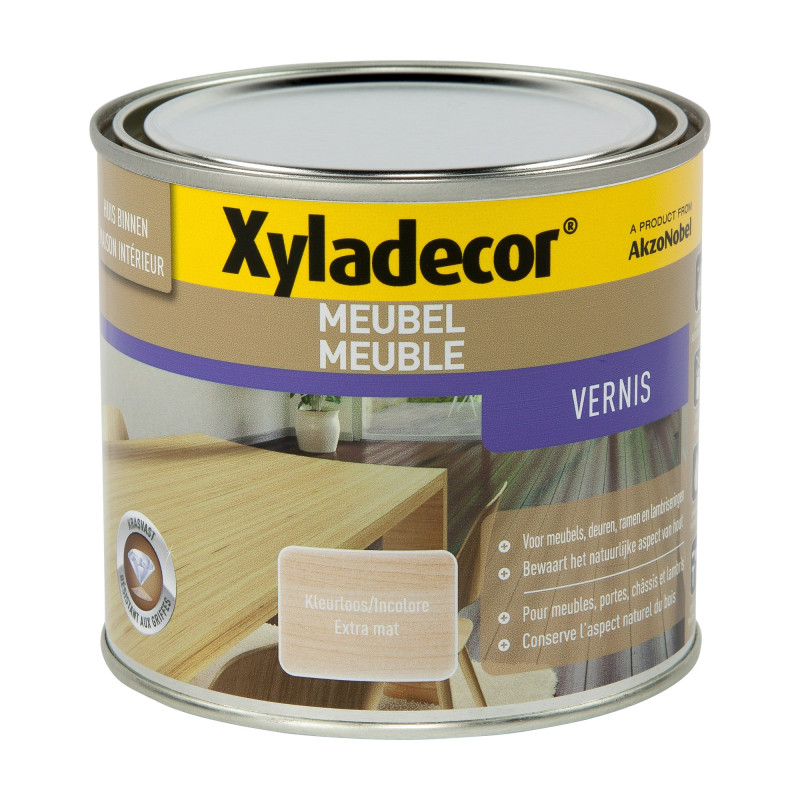 Vernis Meuble incolore mat 0,5 L XYLADECOR