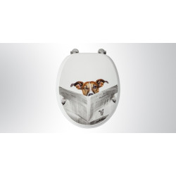 Abattant WC Business Dog MDF – Décor Original | ALLIBERT