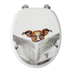 Abattant WC Business Dog MDF – Décor Original | ALLIBERT