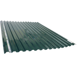Plaque Polycarbonate ondulée Greca verte – Couverture durable | SCALA