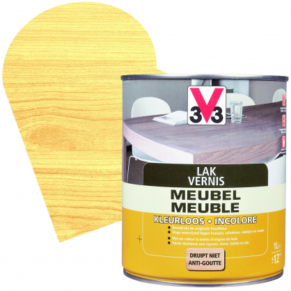 Vernis Meuble incolore brillant 1 L V33