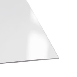 Plaque Lisse cristal en PVC 1 mm 1 x 1 m