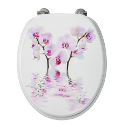 Abattant WC Orchidées décor MDF – Ambiance Florale