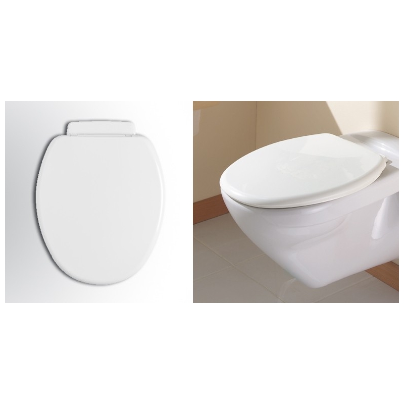 Abattant de toilette Thermoplastique KIDS Blanc - ALLIBERT - Mr.Bricolage