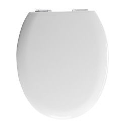 Abattant de toilette Sunshine en bois compressé blanc ALLIBERT