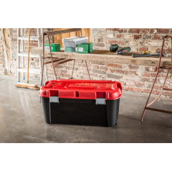 Box de rangement Totem 80L – Noir et Rouge | ALLIBERT