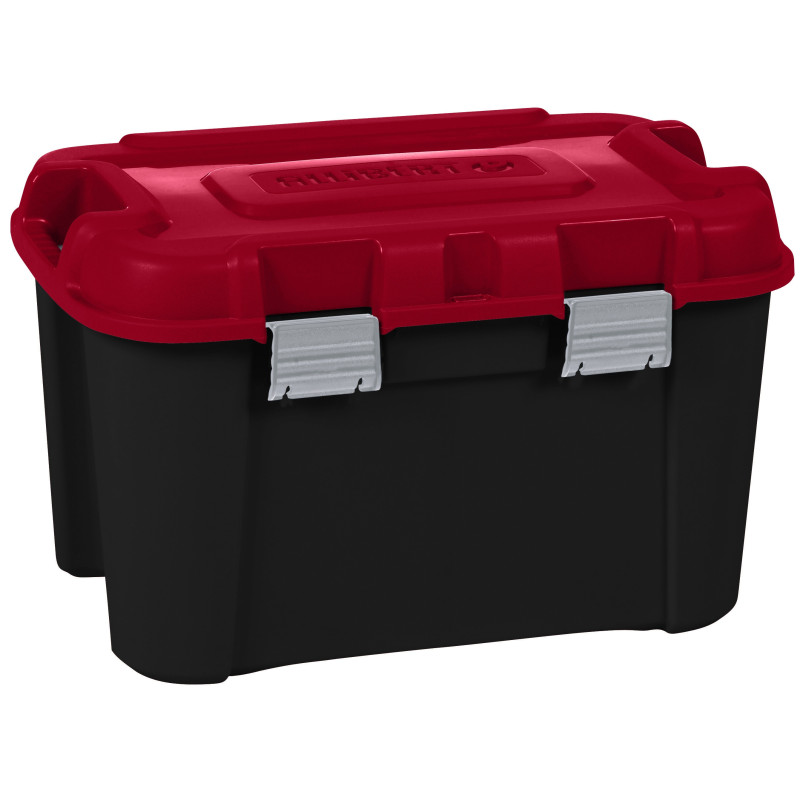 Box de rangement Totem noir et rouge 60 L