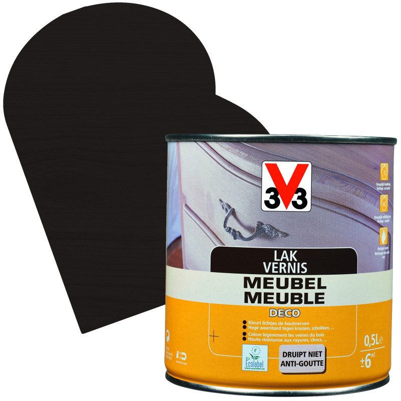 Vernis Meuble Deco wenge satiné 0,5 L V33