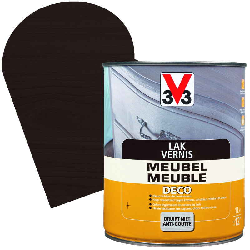 Vernis Meuble Deco wenge satiné 1 L V33