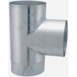 Té 90° aluminié-galvanisé Ø 153 mm EUROTIP