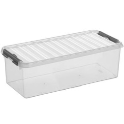 Boîte de rangement avec couvercle à clips Box Q-line SUNWARE