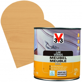 Vernis Meuble Deco chêne clair mat 0,5 L V33