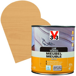Vernis Meuble Chêne Clair Mat 0,5 L V33 – Protection et Style | V33