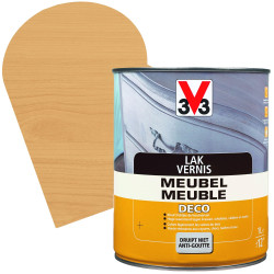 Vernis Meuble Chêne Clair Mat 1L V33 – Déco Facile | V33
