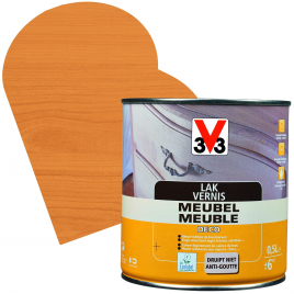 Vernis Meuble Deco chêne moyen mat 0,5 L V33