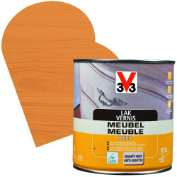 Vernis Meuble Chêne Moyen Mat 0,5L – Protection & Déco | V33