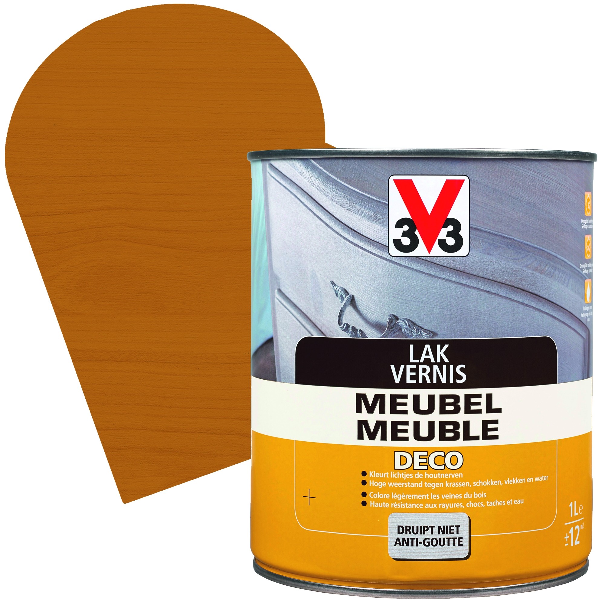 Vernis Meuble - Protection bois incolore ou légèrement teintée - V33