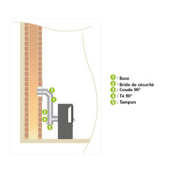 Té 90° inox Ø 180 mm EUROTIP – Raccord cheminée | EUROTIP
 Té 90° inox Ø 180 mm EUROTIP – Raccord cheminée | EUROTIP