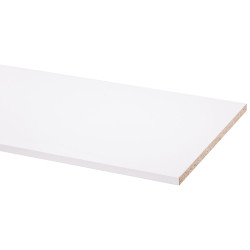 Panneau mélaminé blanc 250x50x1,8cm – Idéal meuble | CANDO