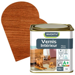 Vernis Chêne Doré Satiné 0,5L – Intérieur | INVENTIV

