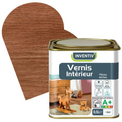 Vernis Intérieur Chêne Satiné 0,5L – Protection Bois | INVENTIV

