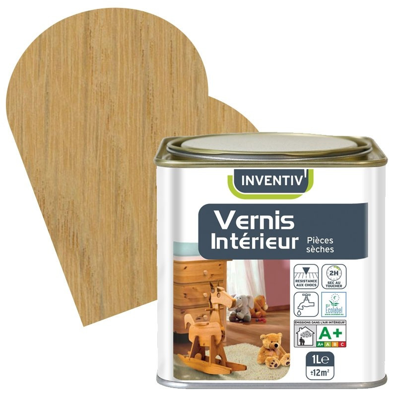 Vernis Intérieur incolore brillant 1 L INVENTIV