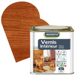 Vernis Intérieur Chêne Doré Satiné 1L – Protection Bois | INVENTIV

