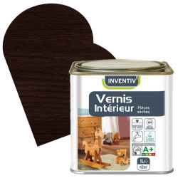 Vernis Intérieur Chêne Foncé Satiné 1L – Protection Bois | INVENTIV