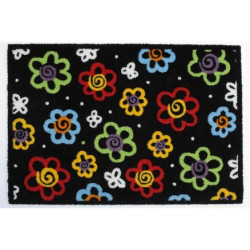Paillasson Élégance Fleur 70x50cm – Chic & Pratique